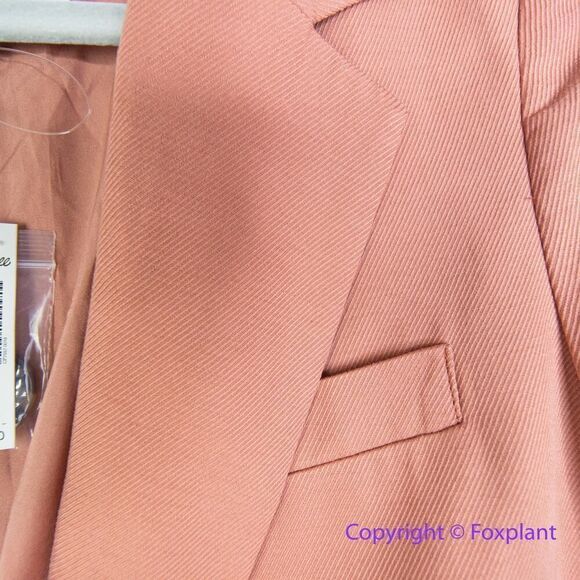 New! Madewell The Larsen Blazer in Drapeweave in rose, size S - Picture 8 of 16